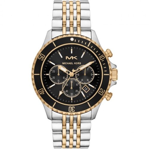 Michael Kors Men's Bayville Two-tone/Black Chronograph Watch - MK8872
